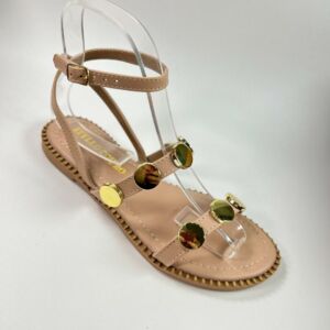 Sandalia Rasteira Feminina – Conforto e Estilo - Dourado